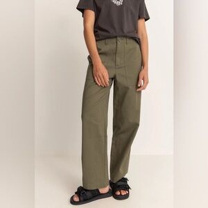 Rhythm Olive Wide Leg Pants